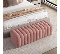 Banc d'entrée tapissé, ottomane de rangement rectangulaire, assise confortable pour entrée ou salon