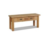 vidaXL Banc d'entrée en teck massif 90 x 30 x 40 cm Brun G