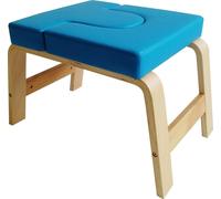 Banc d'équilibre en bois massif portable pour le yoga Chaise d'entraînement Fitness AccessoireBlue