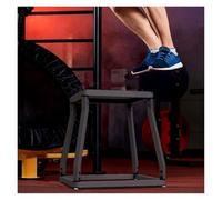 Banc d'équipement d'entraînement à la puissance explosive, boîtes pliométriques noires toutes saisons pour extérieur et intérieur/studio commercial/appartement compact, charge 300 kg