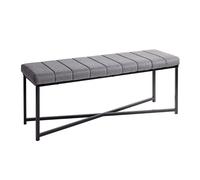 Banc Design "Elisabeth" 118cm Gris & Noir