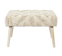Banc Design en Bois "Mirage" 60cm Blanc & Beige