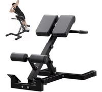 Banc D'extension Dorsale, Appareil D'exercice For Le Dos Et Les Abdominaux, Robuste Et Réglable, Équipement De Gym À Domicile, Appareil Abdominal Pliable, Avec 5 Hauteurs Réglables