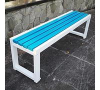 Banc d'extérieur à lattes durable pour terrasse, jardin, parc et cour - Solution d'assise confortable pour salon