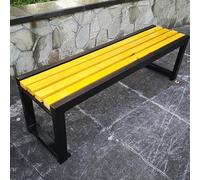 Banc d'extérieur à lattes durable pour terrasse, jardin, parc et cour - Solution d'assise confortable pour salon
