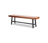 VEVOR Banc d'extérieur, 160 cm, Banquette de Jardin en Bois avec Pieds en métal pour l'extérieur, jusqu'à 226,8 kg de Charge, Banc de Salle à Manger, Banc de terrasse pour Jardin, Parc, Porche Avant