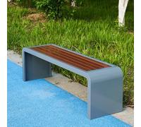 Banc d'extérieur, cadre en acier robuste pour une assise durable et élégante dans le jardin, le porche, la cour