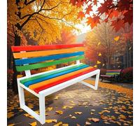 Banc d'extérieur durable avec assise confortable, idéal pour les jardins et les espaces publics