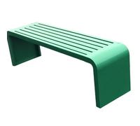 Banc d'extérieur en acier inoxydable pour parcs et espaces publics - Meuble en métal durable avec design moderne