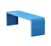 Banc d'extérieur en fer forgé, sans dossier, pré-percé pour une installation facile dans les vérandas, balcons et parcs - Solution parfaite pour meubles de jardin