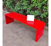 Banc d'extérieur en métal résistant aux intempéries pour jardin, terrasse, porche, parc