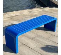 Banc d'extérieur en métal, solution durable pour jardin, parc, porche, patio et espaces publics