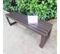 Banc d'extérieur moderne à lattes pour terrasse et jardin, siège de jardin décoratif de style vintage pour la maison