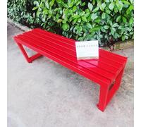 Banc d'extérieur moderne à lattes pour terrasse et jardin, siège de jardin décoratif de style vintage pour la maison
