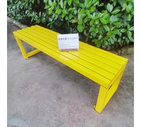 Banc d'extérieur moderne à lattes pour terrasse et jardin, siège de jardin décoratif de style vintage pour la maison