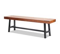 Banc d'extérieur-VEVOR-160 cm-Banquette-Pieds en Métal-Charge 226,8 kg-Dossier et Accoudoirs-Jardin-Parc-Porche Avant