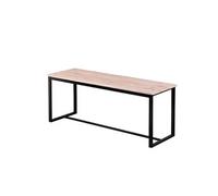 - Banc d'intérieur Dock en MDF et Métal - H.45cm x L.120 cm - Beige et Noir - Dock
