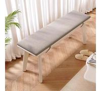 Banc d'intérieur en bois avec assise rembourrée, étagère à chaussures moderne pour entrée, chambre, salon, cuisine