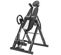Banc d'inversion, entraîneur de gravité pliable, table d'inversion avec 3 angles d'inversion, banc d'étirement pour soulager la colonne vertébrale, poids de l'utilisateur jusqu'à 150 kg (Blanc)