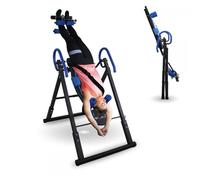 Mobiclinic® fitness, Table d'inversion, Pliable, Inclinaison 180º, Jusqu'à 120 kg, Réglable, Coussin lombaire et appui-tête, Quatre systèmes de sécurité, Étirements exercices abdominau