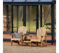 Banc double adirondack bois - brun