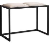 Banc Ecru 64,5 cm - Porte-manteau de style loft fait à la main - Idéal pour les couloirs et les entrées