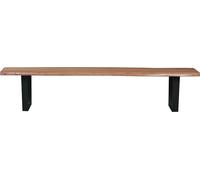 Banc en acacia avec arête d'arbre Banc en bois pour l'entrée et la salle à manger Banc pour l'entrée