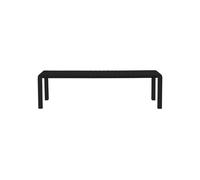 Banc en aluminium noir, 3 places, pour extérieur, uni - Zuiver, Vondel - 175x45x45 cm