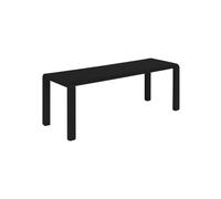 Banc en aluminium noir, 8 places, pour extérieur - Zuiver, Vondel - 130x45x45 cm