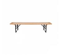 Banc en bois - AC-DÉCO - Modèle pour enfant - 36 cm de hauteur - Pieds rabattables - Beige