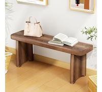 Banc en bois, banc d'entrée, banc de ferme, banc d'entrée de cuisine asiatique en bois naturel, avec une finition assortie et une belle texture, meuble d'intérieur polyvalent, pour salon, couloir