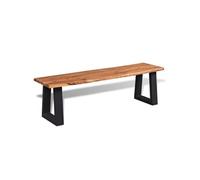 vidaXL Banc en bois d'acacia massif 160 cm