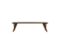 Banc en bois d'acacia marron, 3 places, pieds inclinés - Pomax, Hopper - 180x40x45 cm