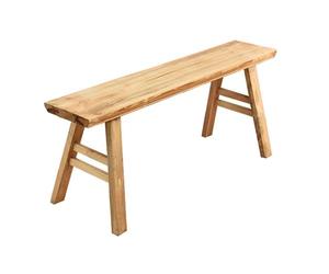 Banc en bois de ferme pour entrée, salle à manger, siège d'intérieur avec design sans accoudoirs, la couleur peut être modifiée par vous-même, banc à chaussures pour chambre, chambre à coucher(118x20x
