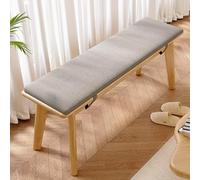 Banc en bois de ferme pour salon et salle à manger. Petit banc rembourré facile à assembler, meubles d'intérieur pour cuisine et entrée, sièges élégants et fonctionnels