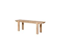 Banc en bois de manguier beige, 3 places - Chehoma, Verdon - 138x36x46 cm
