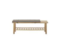 Bloomingville Banc à coussin Linde Gris