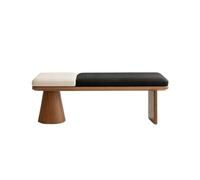 Banc en bois for salle à manger, vestiaire, chambre coucher, banc d'extrémité de lit tissu Chaussures(XS)