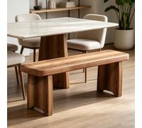 Banc en Bois Massif, Banc Entrée pour Intérieur et Extérieur, Bancs en Bout de Lit Rustique, 60/80/90/100/120/150cm 2-3 Personnes Tabouret pour Plantes, Couloir, Salle à Manger(L60xW20xH25cm)