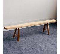 Banc en bois massif pour entrée, sièges de couloir extrêmement étroits, robuste et stable, aucun assemblage nécessaire, meuble décoratif pour salon et chambre à coucher (120 cm)