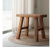 Banc en bois massif, salle à manger rustique et siège d'entrée pour intérieur et extérieur