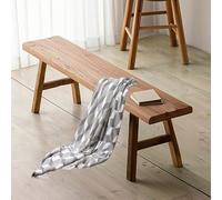 Banc en bois massif, salle à manger rustique et siège d'entrée pour intérieur et extérieur