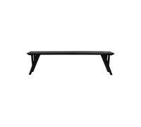 Banc en bois noir Hopper