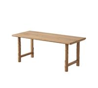 Banc en bois rustique long et fin, meubles d'entrée et de salon vintage en bois massif durable, design original (80 x 60 x 75 cm) - Parfait pour la salle à manger et la décoration