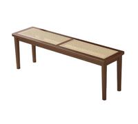 Banc en bois rustique pour une utilisation en intérieur - Siège minimaliste en bois naturel pour salle à manger et couloir, fourrure rustique élégante pour la décoration de la maison, banc de cuisine