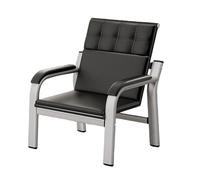 Banc en cuir avec assise et dossier rembourrés pour des espaces d'attente confortables dans les bureaux, les salons et les espaces publics