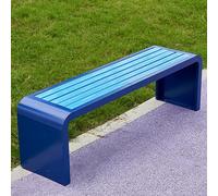 Banc en métal résistant pour une utilisation par tous les temps, design art déco avec grande capacité de charge, idéal pour les espaces extérieurs et intérieurs