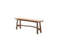 Banc en teck beige, 3 places, léger - Chehoma, Luar - 120x25x45 cm