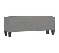 Banc en tissu - Gris foncé - 100 x 35 x 41 cm - Pour salon et couloir - Polyester de qualité supérieure et contreplaqué - Siège confortable et durable