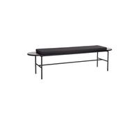 Banc en tissu noir Norm